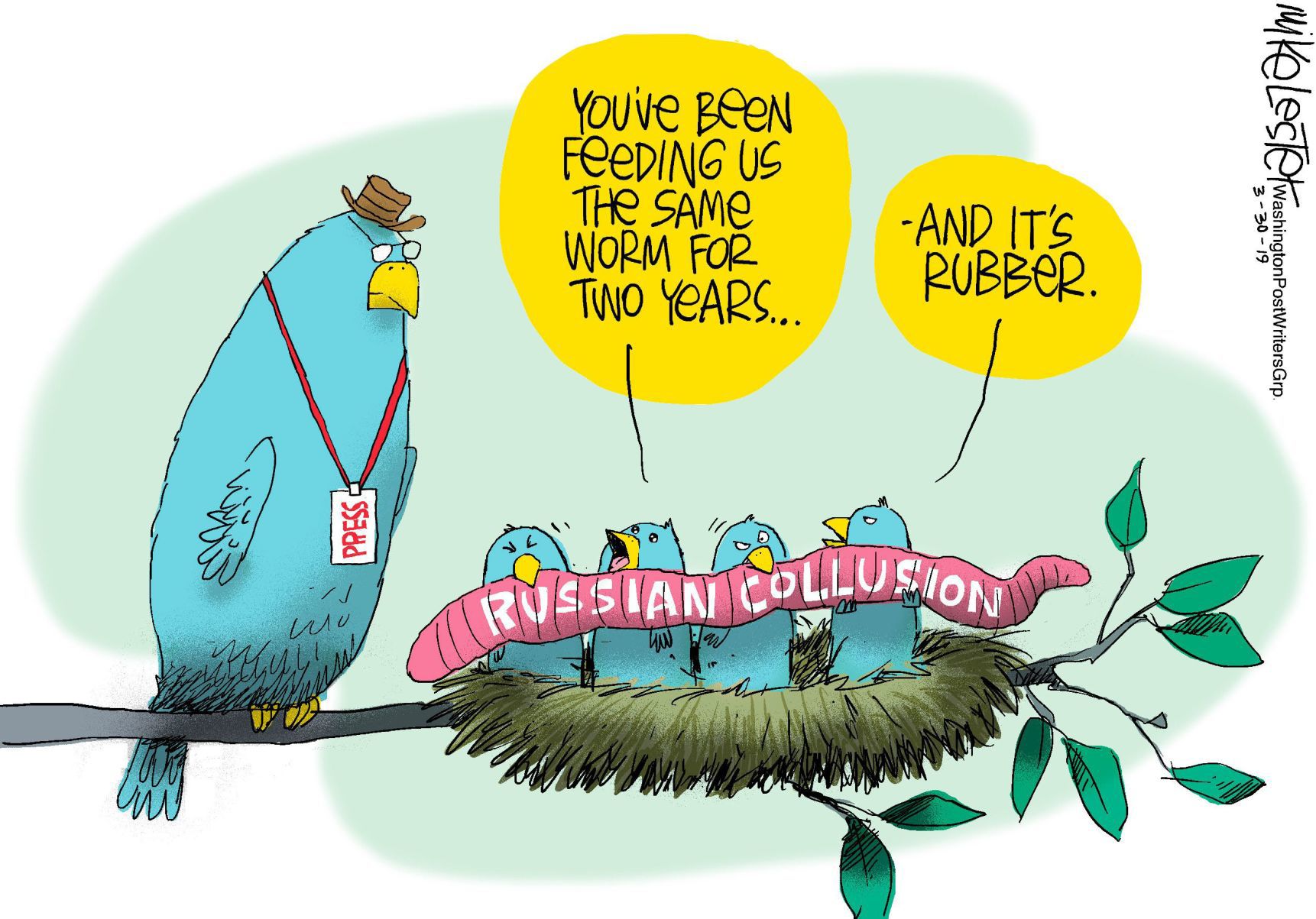 Mike Lester cartoon